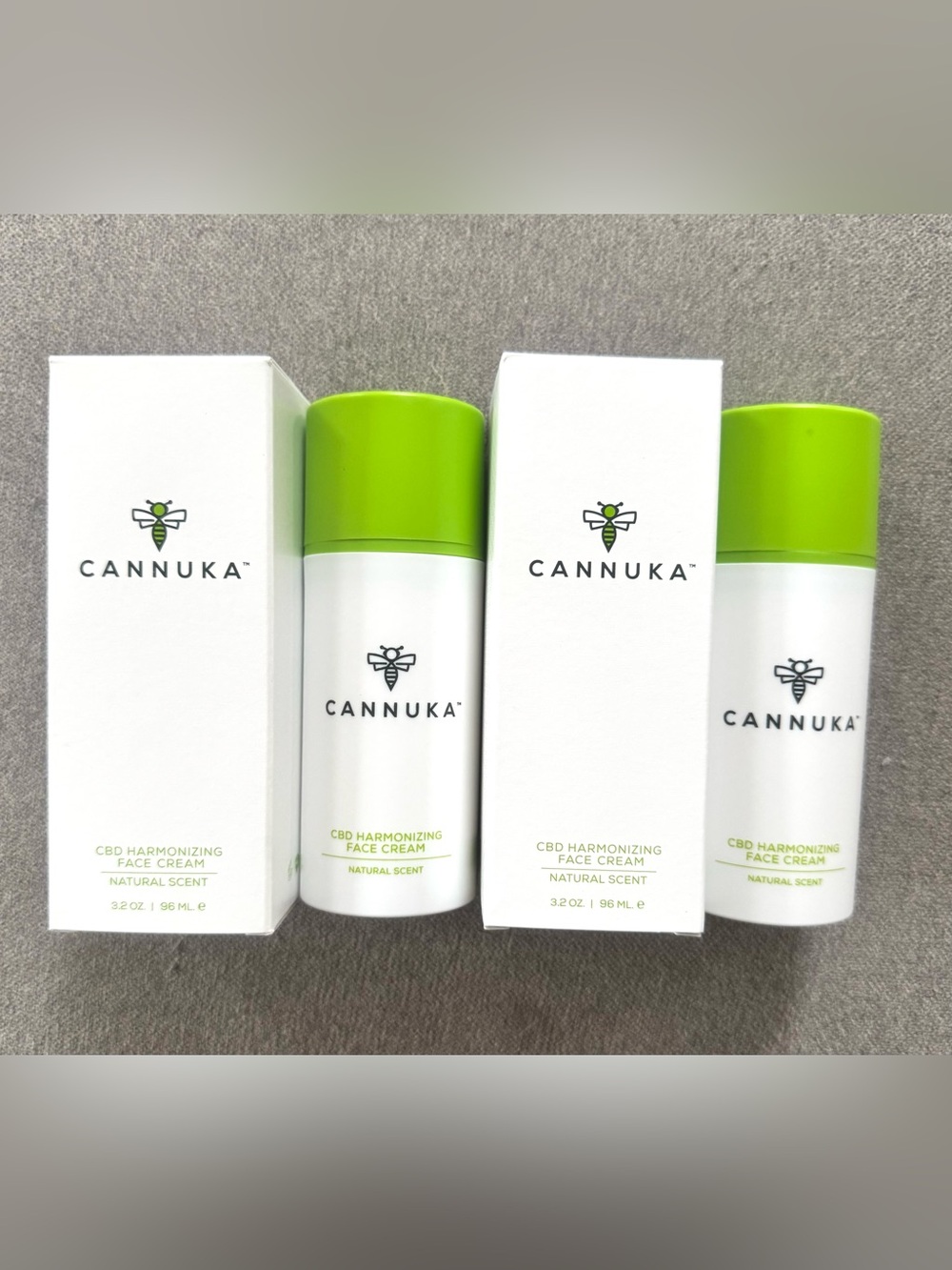 (Lot of 2) Cannuka CBD Harmonizing Face Cream -Unisex Full Size 3.2 New In Box